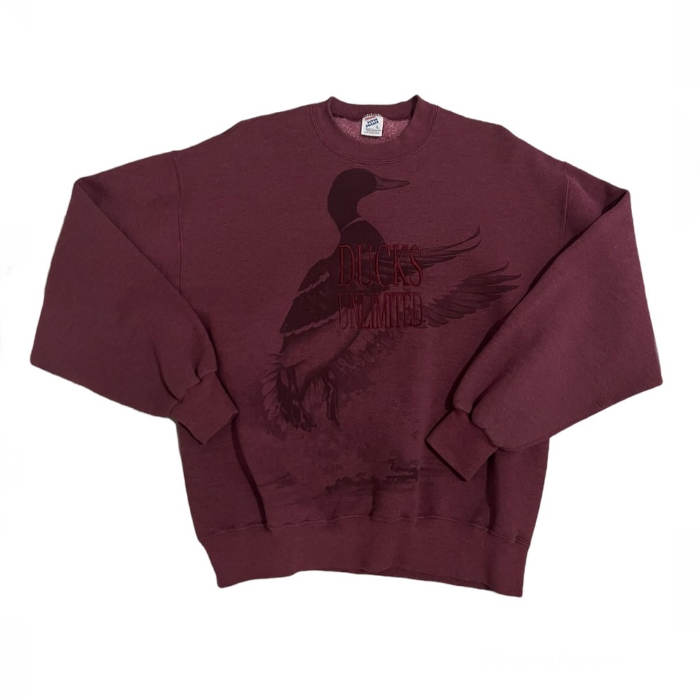 Vintage Embroidered Ducks Unlimited Pullover
